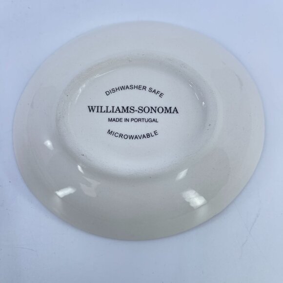 williams sonoma oval dipping bowls featuring tuscan watercolor made In portugal